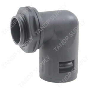 ข้อต่องอพลาสติก (Plastic Elbow Quick Fitting for Flexible Conduit)