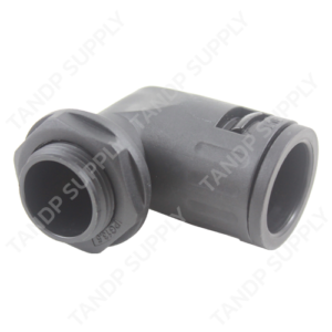 ข้อต่องอพลาสติก (Plastic Elbow Quick Fitting for Flexible Conduit)