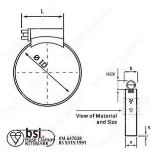 แคล้มรัดท่อสแตนเลส (Stainless Steel Hose Clamps)