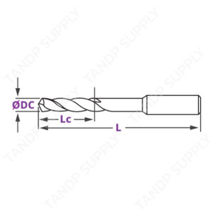 ดอกสว่านก้านตรง รุ่นมาตรฐาน DIN388 (HSS General Purpose Twist Drill <106>)