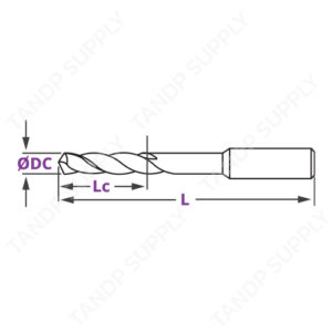 ดอกสว่านก้านตรง รุ่นมาตรฐาน DIN388 (HSS General Purpose Twist Drill <156>)