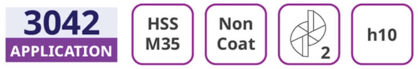 ดอกเอ็นมิล ไฮสปีดโคบอล (HSS M35 Co5%)