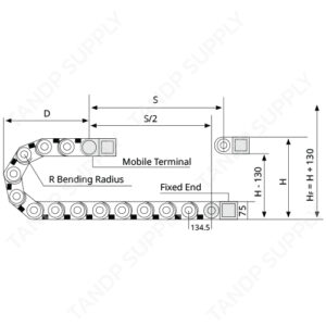 รางกระดูกงู พลาสติก รุ่น H100 Series (Heavy Duty)
