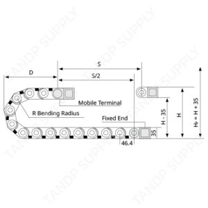 รางกระดูกงู พลาสติก รุ่น H20 Series (Heavy Duty)