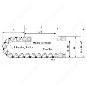 รางกระดูกงู พลาสติก รุ่น H25 Series (Heavy Duty)