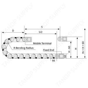 รางกระดูกงู พลาสติก รุ่น H40 Series (Heavy Duty)