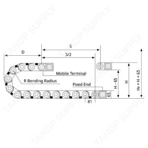 รางกระดูกงู พลาสติก รุ่น H45 Series (Heavy Duty)
