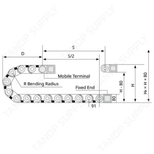 รางกระดูกงู พลาสติก รุ่น H60 Series (Heavy Duty)