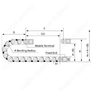 รางกระดูกงู พลาสติก รุ่น H65 Series (Heavy Duty)