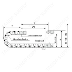 รางกระดูกงู พลาสติก รุ่น H80 Series (Heavy Duty)