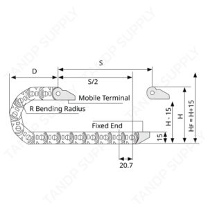 รางกระดูกงู พลาสติก รุ่น T10 Mini Series