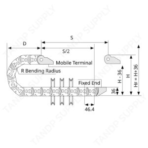รางกระดูกงู พลาสติก รุ่น T25 Series