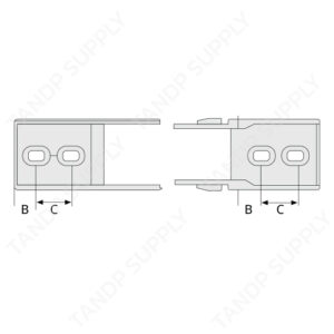 รางกระดูกงู พลาสติก รุ่น T6 / T7 / T8 Mini Series