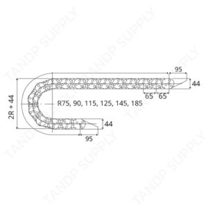 รางกระดูกงู โลหะ รุ่น TL65 (Steel Cable Drag Chain TL65 Series)