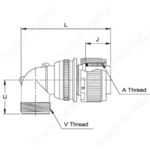 คอนเนคเตอร์แบบกลม MS3108A (Right Angle Plug)