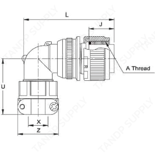 คอนเนคเตอร์แบบกลม MS3108E/R (Right Angle Plug)