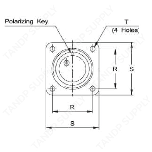 คอนเนคเตอร์แบบกลม MS3102A or E (Box Mouthing Receptacle)